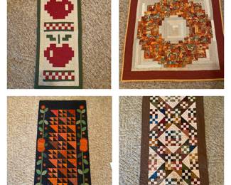 Quilted handmade finished quilts/wall hangings