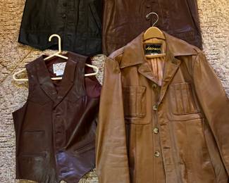 Get your groove on and get ready for the rodeo vintage leather vest and jackets