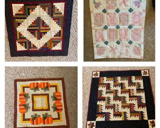Finish quilted wall hangings