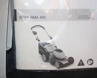 BUY IT NOW! $250.00. Stihl battery operated walk behind lawn mower. Model RMA 460 w/battery and charger.