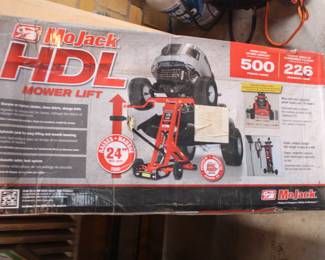 BUY IT NOW! $175.00. MoJack HDL mower lift/jack. New at Home Depot $349.00, Walmart $299.00.