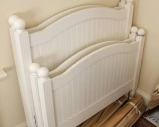 BUY IT NOW! $150.00 Each. White Twin Head & Foot Boards. (Pottery Barn)
