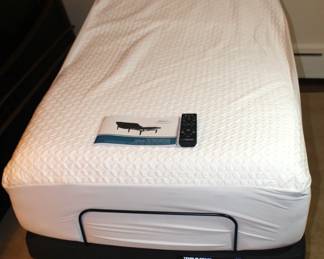 BUY IT NOW! $1500. Like new! Twin size Tempur-Pedic Tempur Ergo Prosmart Power base powered by Sleeptracker-AI with Tempur-Pedic twin mattress with remote. Bluetooth enabled, vibrates and multiple features.