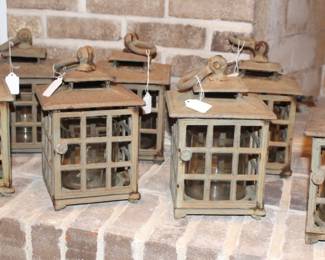 Cast iron lanterns.