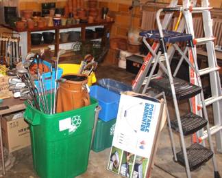 Badminton set sold, little giant ladder sold.