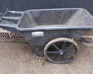 BUY IT NOW! $120.00. Large Rubbermaid commercial poly farm cart/wheelbarrow.