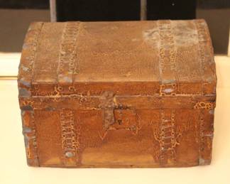 BUY IT NOW! $375.00. Antique Handmade Wooden Box With Paper Lining.