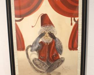 BUY IT NOW! $300.00. Series of Spicher & Co. BCBL Speak No Evil Beautifully Framed & Matted Series Of Three.