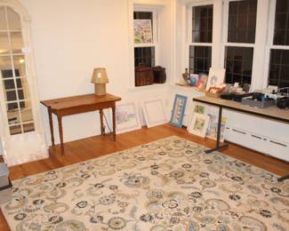 ALL ITEMS SOLD EXCEPT RUG. $2,900.00. 100% Wool, Hand Knotted Kashan Paisly Rug, 230 knots per sq. inch. 8' 10" x 12' 4"