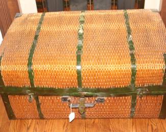 BUY IT NOW! $130.00. Decorative Metal Strapped Trunk.