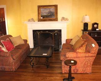 TWO SOFAS AND PAINTING NOT SOLD.