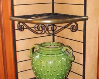 BUY IT NOW! $475.00. Metal Corner Shelf. 18" x 18" x 84" H.