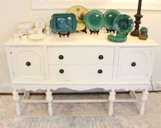 BUY IT NOW! $175.00. White Painted Server. 60" x 19 1/2" x 38" h.