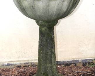 BUY IT NOW! $300.00. Antique well weathered stone font/bird bath/planter.