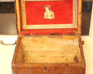 BUY IT NOW! $375.00. Antique Handmade Wooden Box With Paper Lining.