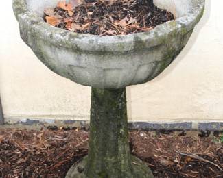 BUY IT NOW! $300.00. Antique well weathered stone font/bird bath/planter.