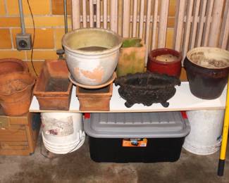 Garden pots.