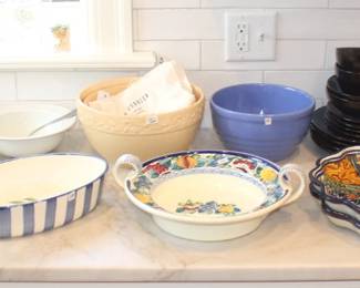 Variety of dishware.