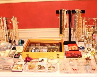 MAJORITY OF ITEMS ON TABLE HAVE SOLD.