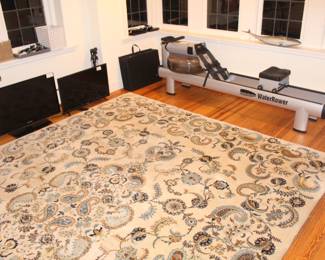 TV'S SOLD, WATER ROWER SOLD. $2,900.00. 100% Wool, Hand Knotted Kashan Paisly Rug, 230 knots per sq. inch. 8' 10" x 12' 4"