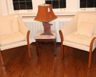 BUY IT NOW! $180.00. Pair Cream Chairs.