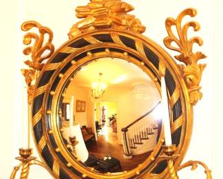 BUY IT NOW! $2750.00. Antique Bulls Eye Mirror-Restored.