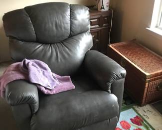High end la-z boy - like new with papers - power, lumbar, rocking, wall recliner