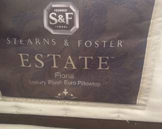 Label on king size mattress set