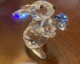Swarovski Rabbit with forget me nots