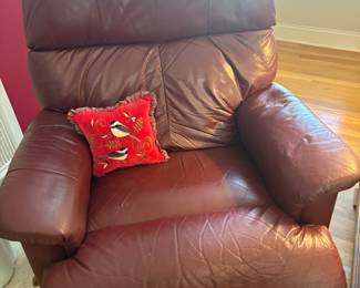 Leather recliner 