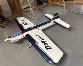 Dagger 1028 model plane, 55”w x 40”l