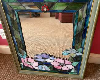 Stained glass mirror