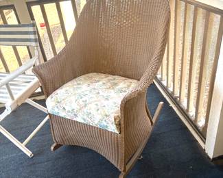 Wicker rocker