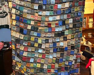 HIGHEST & BEST BY 4:00 TUESDAY!

Over 1800 vintage matchbooks on FULL LOT. Including very cool vintage matchbooks on 4 wall covering & vintage bag over flowing with additional vintage matchbooks
 Very unique!