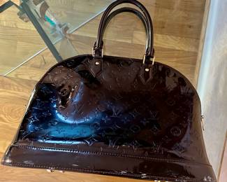 Louis Vuitton Alma patent handbag