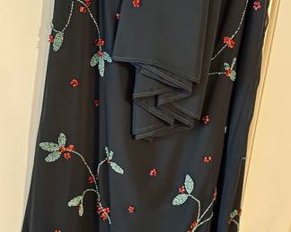 Vintage embroidered skirt and scarf