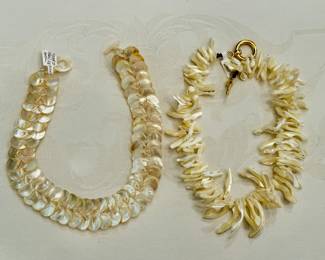 Mother of pearl necklaces