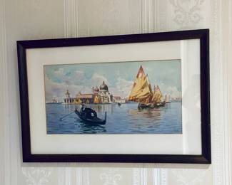 "Venice" Francois Nardi (1861-1936) original watercolor