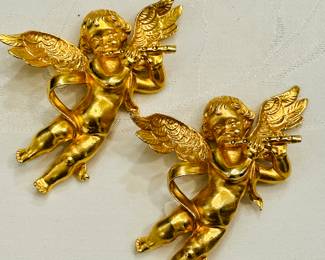 Ann Hand cherub brooches