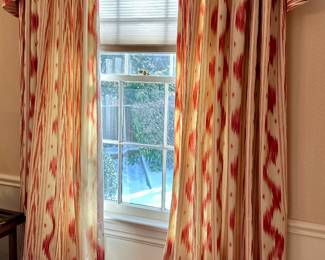 Custom window treatments. Valence and panels sold separately. 2 windows available 