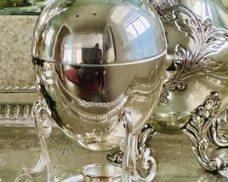 Silverplate egg coddler