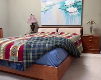 Mid-century platform bed