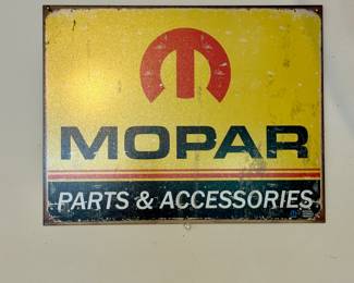 MOPAR metal sign