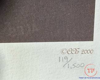 Limited Edition E.S. CURTIS Framed Photographic Reprint "Bears Belly - Arikara"