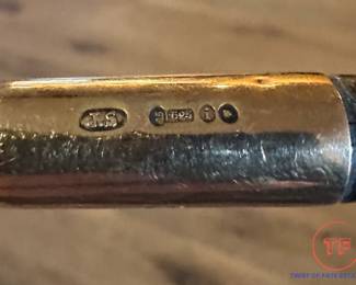 Antique Riding Crop with 15K GOLD Accents