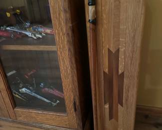 Antique LUZERN Walking Cane with Horn Pommel