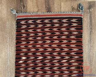 Navajo Eye Dazzler Saddle Blanket Rug/Weaving (31" x 18")