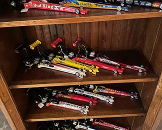 Large Collection of Diecast Drag Racing Cars
