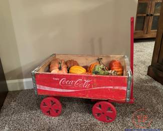 Vintage COCA-COLA Crate Pull Wagon