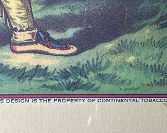Vintage Framed Hiawatha Advertisement Print